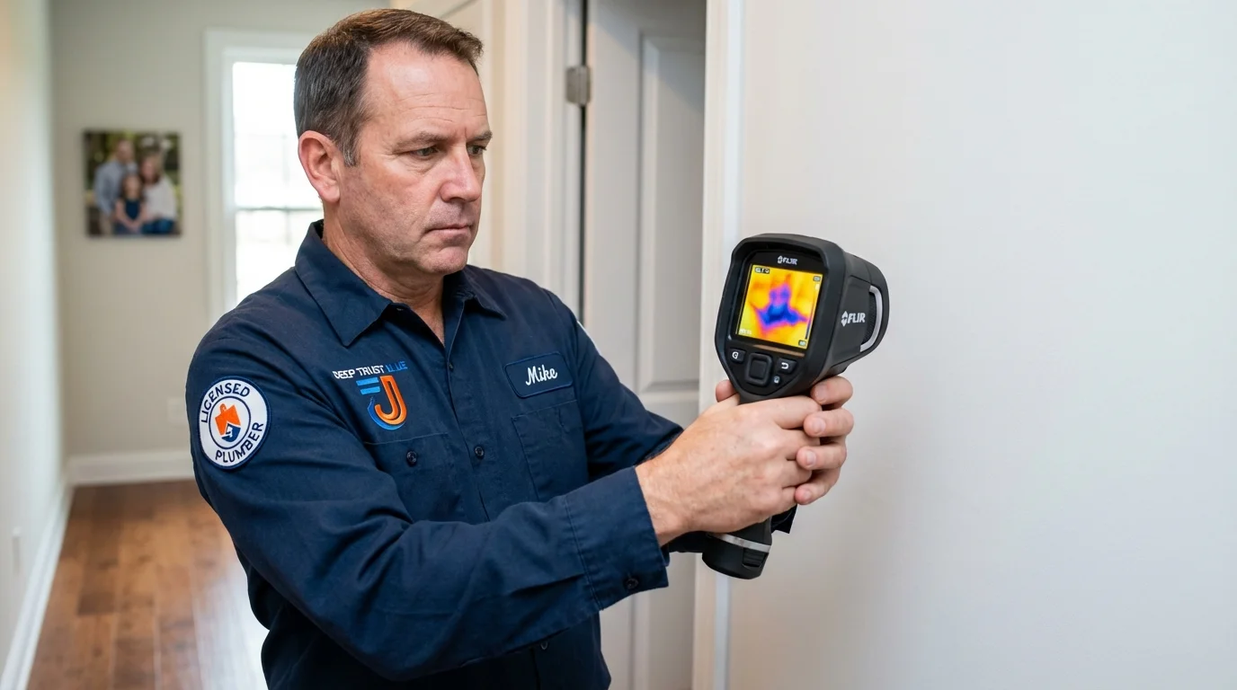 Thermal imaging leak detection by Johns Plumbing LLC in Cheraw